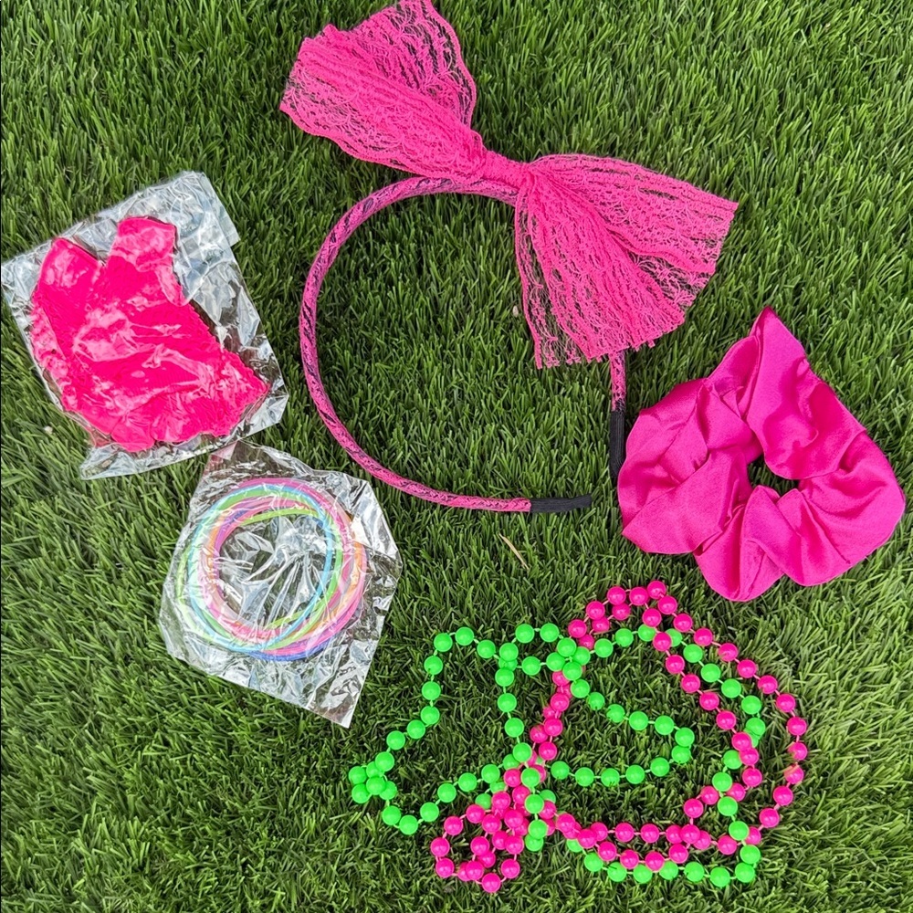 Vibrant Pink Kids Accessory Set